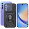Etui Pancerne CAMSHIELD Ring na telefon Samsung Galaxy A34 5G A346 czarne