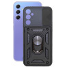 Etui Pancerne CAMSHIELD Ring na telefon Samsung Galaxy A34 5G A346 czarne