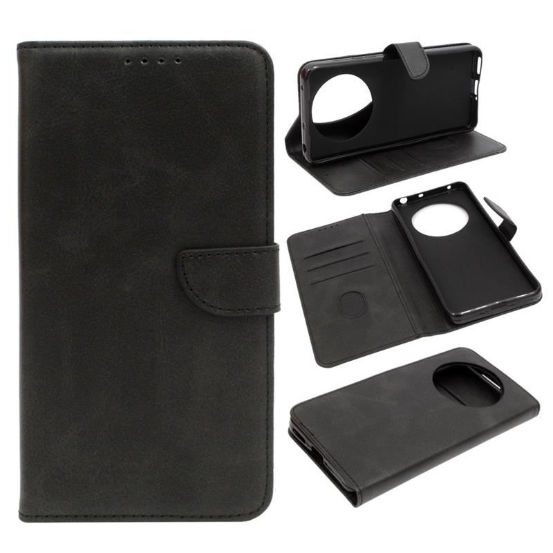 Etui Smart Leather na telefon Realme 12 4G RMX3871 / 12+ 5G RMX3867 / 13 4G 13 5G RMX3951 / Narzo 70 5G RMX3869 czarne