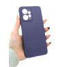 Etui Jelly Case na telefon Xiaomi Redmi Note 12 4G LTE MZB0E7NEU MZB0DOBEU granatowe MATT
