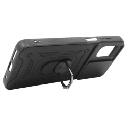 Etui Pancerne CAMSHIELD Ring na telefon motorola moto g22 / e32 / e32s czarne