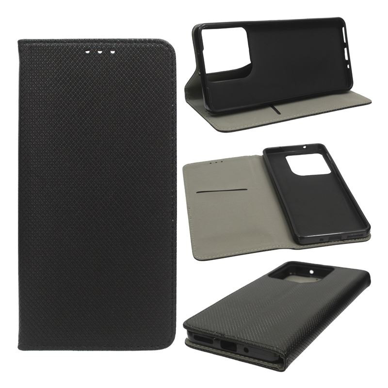Etui Smart Magnet na telefon motorola moto g86 5G XT2527-2 / moto g86 power 5G XT2527-7 czarne