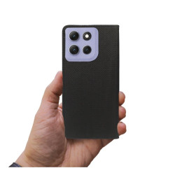 Etui Smart Magnet na telefon motorola moto g86 5G XT2527-2 / moto g86 power 5G XT2527-7 czarne