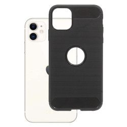 Etui Bumper Carbon Lux na telefon Apple iPhone 11 A2111 czarne