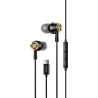 SŁUCHAWKI USB C TYP-C USB-C USAMS EP-43 z DAC czarne do telefonu Samsung Galaxy S20 S21 Note 20