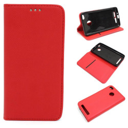 Etui Smart Magnet na telefon Xiaomi Redmi 3 / 3 Pro / 3S / 3S Pro czerwone