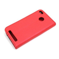 Etui Smart Magnet na telefon Xiaomi Redmi 3 / 3 Pro / 3S / 3S Pro czerwone