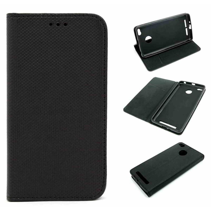 Etui Smart Magnet na telefon Xiaomi Redmi 3 / 3 Pro / 3S / 3S Pro czarne