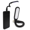 Mocna giętka energooszczędna Lampka silikonowa 6 LED USB do laptopa PC czarna