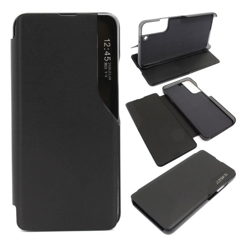Etui Flip Leather VIEW na telefon Samsung Galaxy S22+ 5G S906 czarne