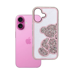 Etui TEDDY BEAR na telefon Apple iPhone 17 A3520 różowe