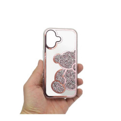 Etui TEDDY BEAR na telefon Apple iPhone 17 A3520 różowe