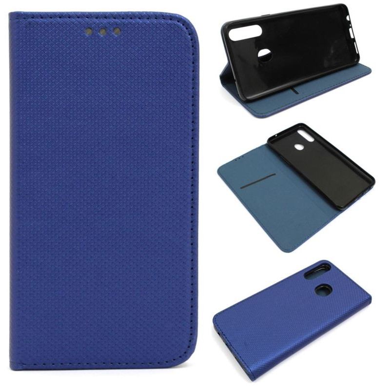 Etui Smart Magnet na telefon Samsung Galaxy A20s A207 granatowe