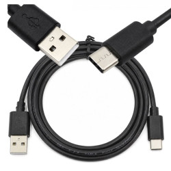 Kabel USB-C - USB-A przewód wspierający SZYBKIE ŁADOWANIE HQ czarny 3m