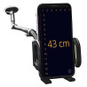 Uchwyt samochodowy na telefon / smartfon / nawigację / GPS szyba kratka długi 43cm PL80 MOCNY HOLDER