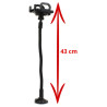 Uchwyt samochodowy na telefon / smartfon / nawigację / GPS szyba kratka długi 43cm PL80 MOCNY HOLDER