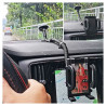 Uchwyt samochodowy na telefon / smartfon / nawigację / GPS szyba kratka długi 43cm PL80 MOCNY HOLDER