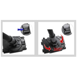 Uchwyt samochodowy na telefon / smartfon / nawigację / GPS szyba kratka długi 43cm PL80 MOCNY HOLDER