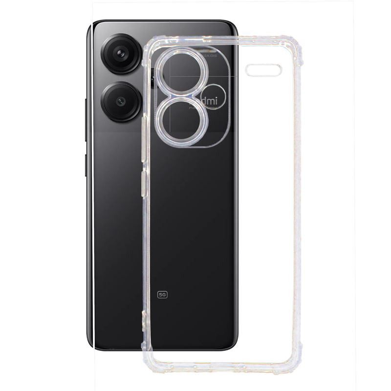 Etui Jelly Anti Shock na telefon Xiaomi Redmi Note 13 Pro+ 5G 23090RA98G bezbarwne