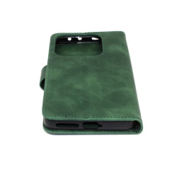 Etui Smart Leather na telefon Xiaomi Redmi Note 14 4G 24117RN76G zielone