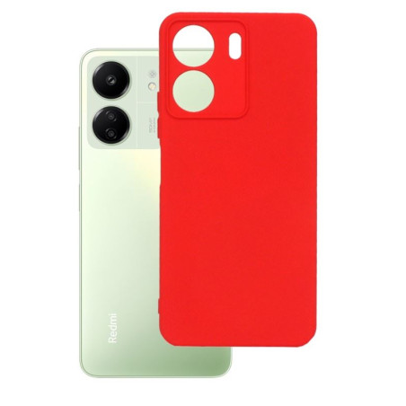 Etui Silicon Case na telefon Xiaomi Redmi 13C 4G 23108RN04Y / POCO C65 2310FPCA4G czerwone