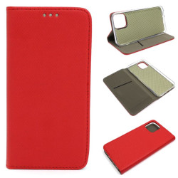 Etui Smart Magnet na telefon Apple iPhone 12 A2172 / 12 Pro A2341 czerwone
