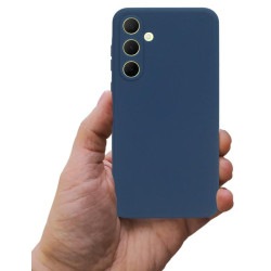 Etui Jelly Case na telefon Samsung Galaxy A35 5G granatowe matowe