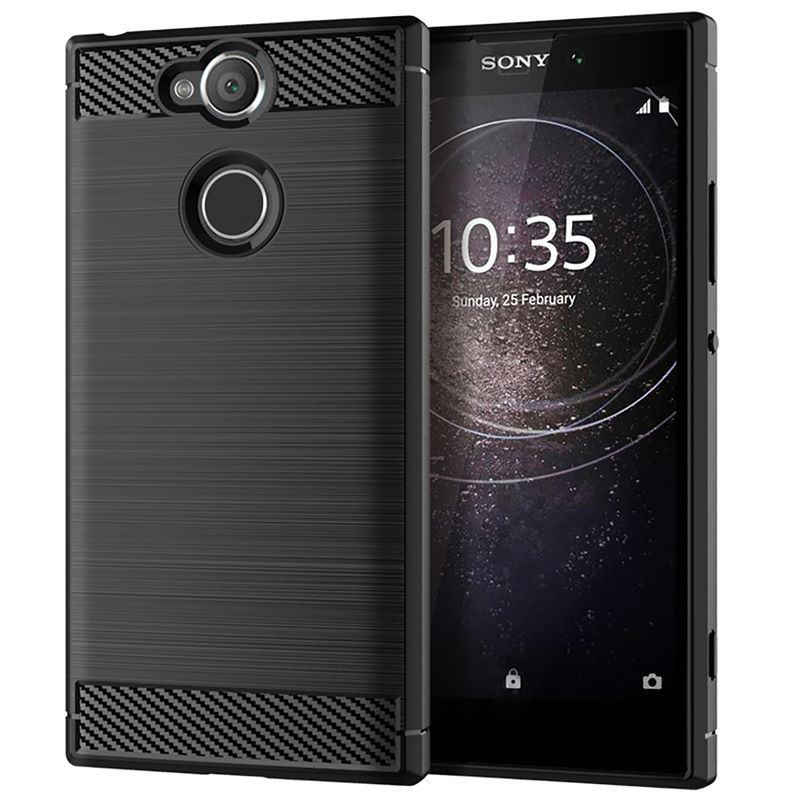 Etui Bumper Carbon Lux na telefon Sony Xperia XA2 H4113 czarne