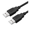 Kabel PC USB-A męski - męski 1m przewód czarny