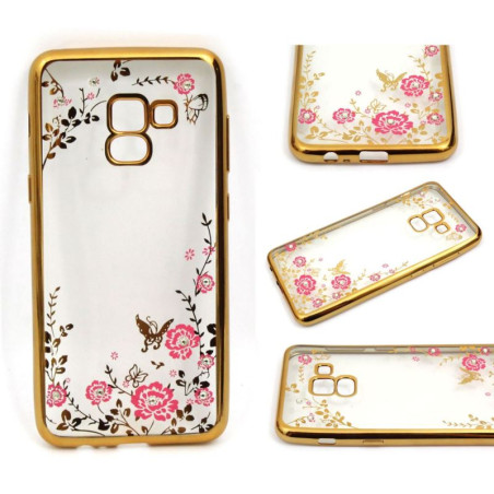 Etui BUMPER GLOSSY DIAMOND na telefon Samsung Galaxy A5 2018 A530 / A8 2018 złote