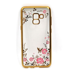 Etui BUMPER GLOSSY DIAMOND na telefon Samsung Galaxy A5 2018 A530 / A8 2018 złote