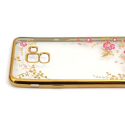 Etui BUMPER GLOSSY DIAMOND na telefon Samsung Galaxy A5 2018 A530 / A8 2018 złote