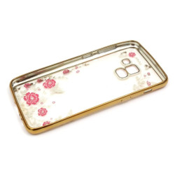 Etui BUMPER GLOSSY DIAMOND na telefon Samsung Galaxy A5 2018 A530 / A8 2018 złote