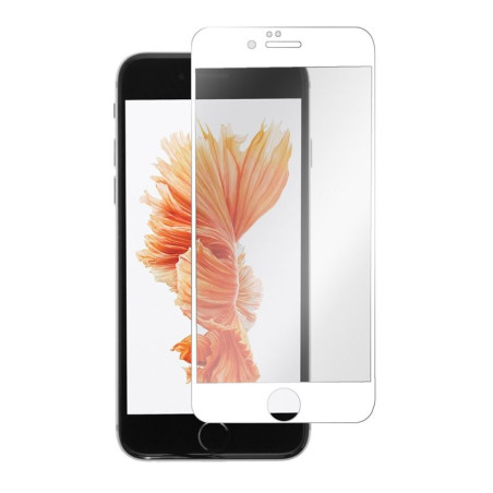 9H SZKŁO hartowane na telefon Apple iPhone 6 A1549 / 6S A1633 FULL 6D CF białe