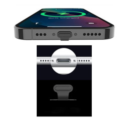 Zaślepka gniazda Lightning iPhone iPad czarna