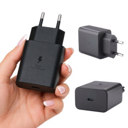 Ładowarka sieciowa USB-C PD 45W czarna - szybkie ładowanie QC 3.0