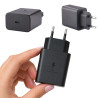 Ładowarka sieciowa USB-C PD 45W czarna - szybkie ładowanie QC 3.0