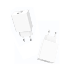 Ładowarka sieciowa 2.1A USB 10W biała | Szybkie ładowanie
