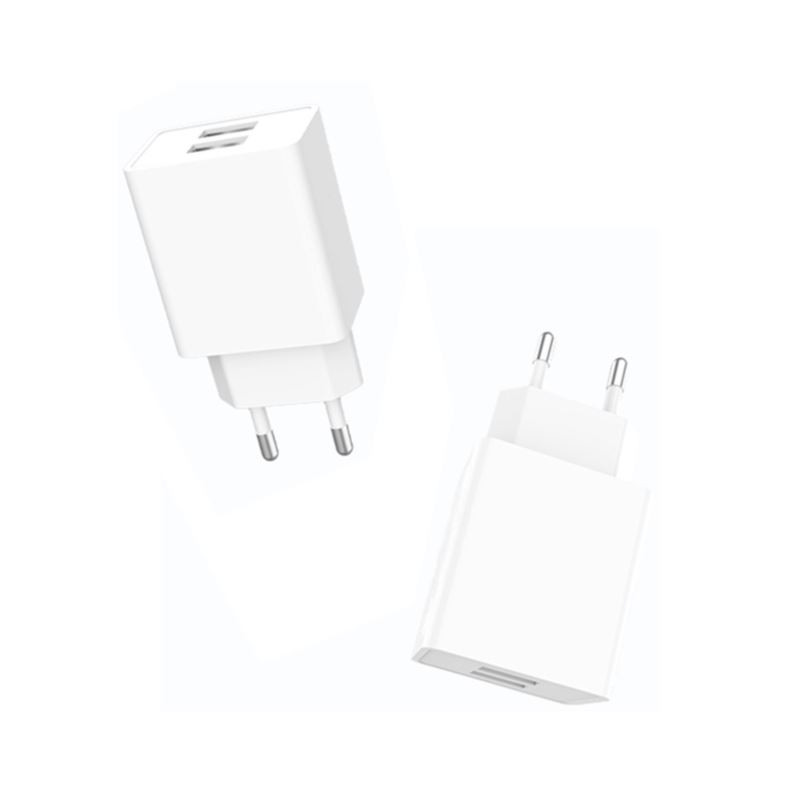 Ładowarka sieciowa 2.1A USB 10W biała | Szybkie ładowanie