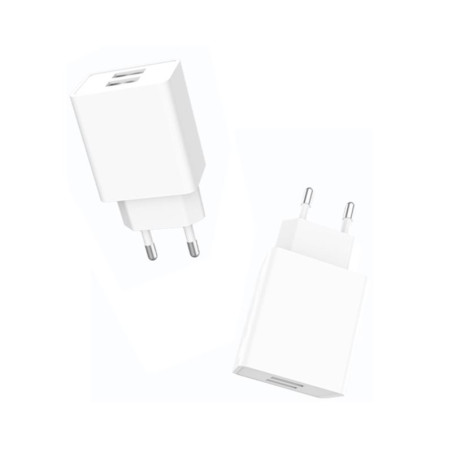 Ładowarka sieciowa 2.1A USB 10W biała | Szybkie ładowanie