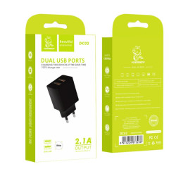 Ładowarka sieciowa 2.1A USB 10W biała | Szybkie ładowanie