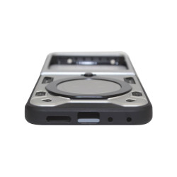 Etui Pancerne MAGNETIC na telefon motorola razr 70 5G XT2567 / 60 5G XT2553 / 50 5G XT2453 srebrne