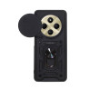 Etui Pancerne CAMSHIELD Ring na telefon Xiaomi Redmi 14C 2409BRN2CA / POCO C75 2410FPCC5G czarne