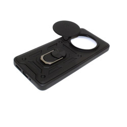 Etui Pancerne CAMSHIELD Ring na telefon Xiaomi Redmi 14C 2409BRN2CA / POCO C75 2410FPCC5G czarne