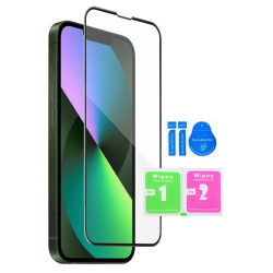 9H SZKŁO hartowane na telefon Apple iPhone 13 A2482 / 13 Pro A2638 / 14 A2882 / 16e A3409 / 17e A3634 FULL GLUE 5D