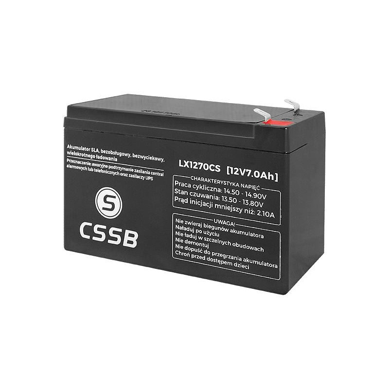 Akumulator bezobsługowy AGM SLA 12V 7.0Ah