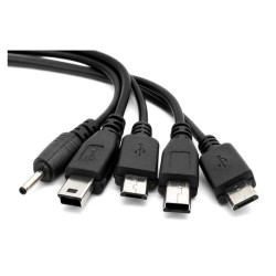 Ładowarka uniwersalna 10w1 do telefonu i tabletu czarna