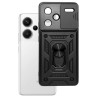 Etui Pancerne CAMSHIELD Ring na telefon Xiaomi Redmi Note 13 Pro+ 5G 23090RA98G czarne