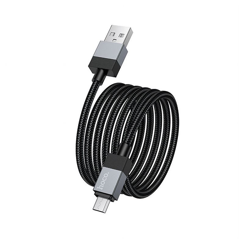 Kabel USB micro USB 1.2m czarny nylonowy - szybkie ładowanie | Sklep online