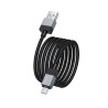 Kabel USB micro USB - USB 1.2m czarny nylonowy przewód do szybkiego ładowania i transmisji danych